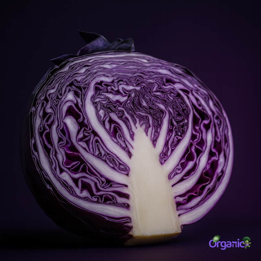Organic Cabbage - Red (500g-cut) Australia
