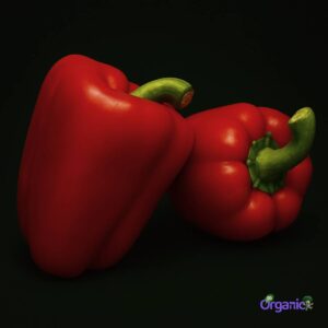 Organic Capsicum - Red (each) Australia