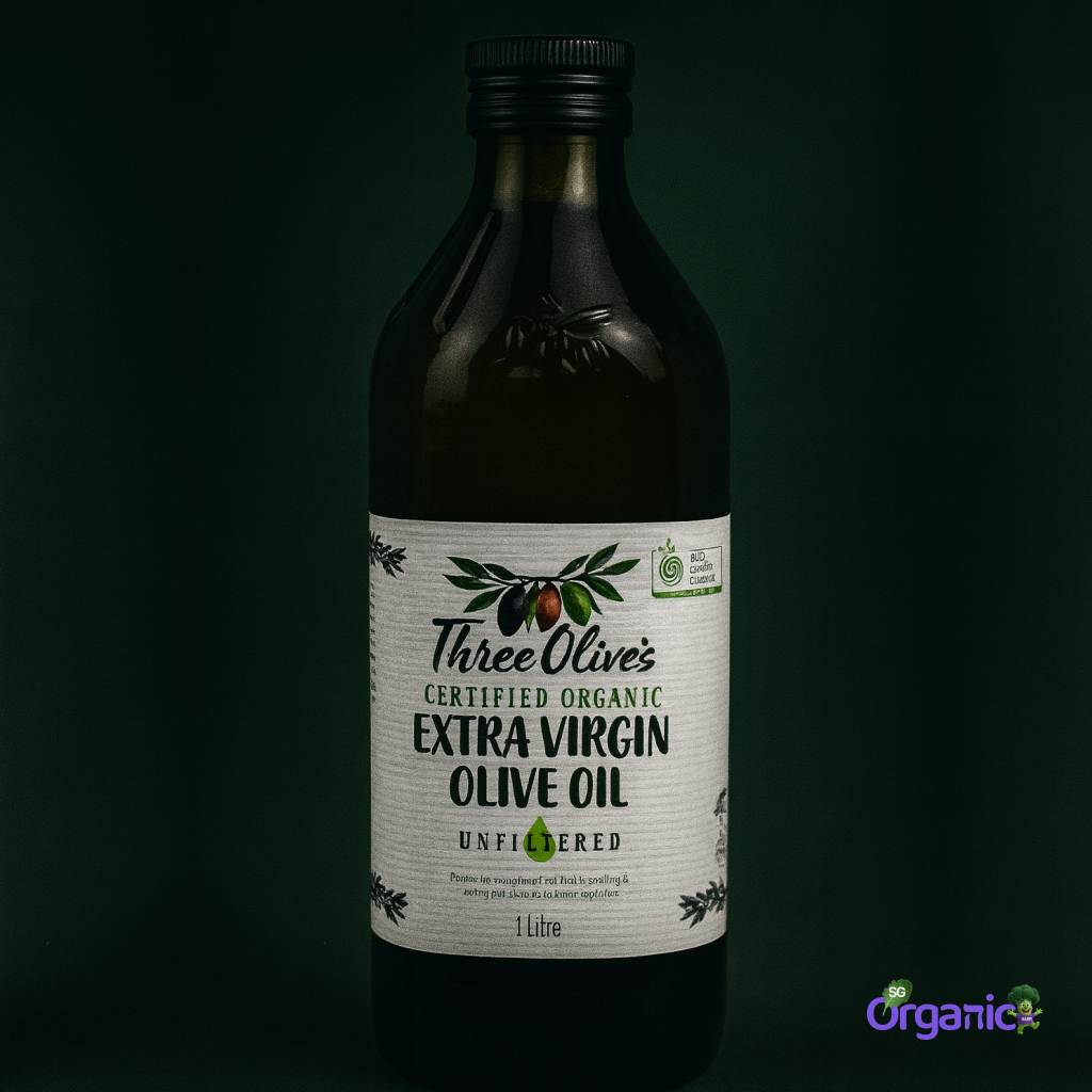 Three Olives Organic Oil - Olive, Extra Virgin (1L)